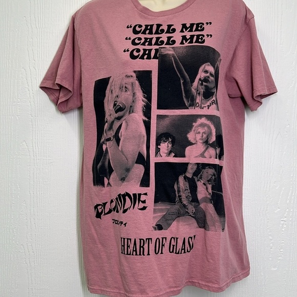 Blondie - Blondie Heart Of Glass Call Me Pictures Short Sleeve T Shirt Size M/L - Picture 4 of 8